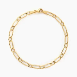Outlet Histoire d'Or Bracelet Ophelio Maille Alternee 1/1 or jaune