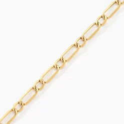Outlet Histoire d'Or Bracelet Ophelio Maille Alternee 1/1 or jaune