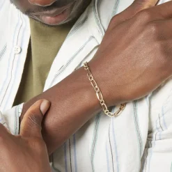 Histoire d'Or Bracelet Ophelio Maille Alternee 1/1 Or Jaune* Bracelets|Bracelets Maille