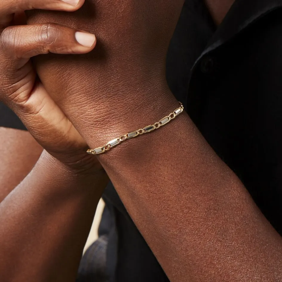 Online Histoire d'Or Bracelet Or Bicolore Danae