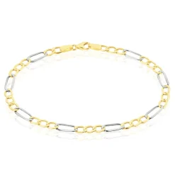 Histoire d'Or Bracelet Or Bicolore Maille Alternée 1/3* Bracelets|Bracelets Maille