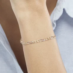 Histoire d'Or Bracelet Or Bicolore Maille Alternée 1/3* Bracelets|Bracelets Maille