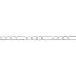 New Histoire d'Or Bracelet Or Blanc Maille Alternée 1/3