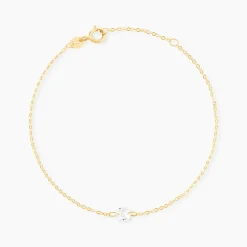 Sale Histoire d'Or Bracelet Or Jaune Emilee Oxyde De Zirconium or jaune oxyde