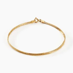 Online Histoire d'Or Bracelet Or Jaune Izel Maille Anglaise