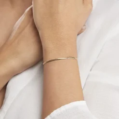 Online Histoire d'Or Bracelet Or Jaune Izel Maille Anglaise