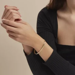 Histoire d'Or Bracelet Or Jaune Izel Maille Anglaise* Bracelets|Bracelets Maille