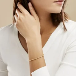 Histoire d'Or Bracelet Or Jaune Maille Corde* Bracelets|Bracelets Maille
