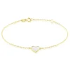 Outlet Histoire d'Or Bracelet Or Jaune Pervenche Nacre