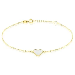 Outlet Histoire d'Or Bracelet Or Jaune Pervenche Nacre