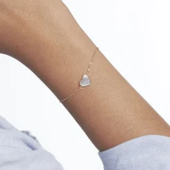 Outlet Histoire d'Or Bracelet Or Jaune Pervenche Nacre