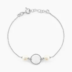 Discount Histoire d'Or Bracelet Oria Argent Blanc Pierre De Synthese