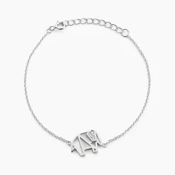 Online Histoire d'Or Bracelet Origami Argent Blanc Oxyde De Zirconium