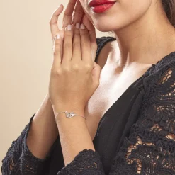 Histoire d'Or Bracelet Origami Argent Blanc Oxyde De Zirconium* Bracelets|Bracelets Fantaisie