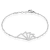 Discount Histoire d'Or Bracelet Osaka Acier Blanc