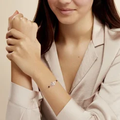 Online Histoire d'Or Bracelet Oumoul Argent Blanc Pierre De Synthese