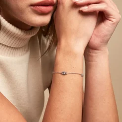 Discount Histoire d'Or Bracelet Parad'eyes Argent Blanc