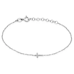 New Histoire d'Or Bracelet Peyton Argent Blanc