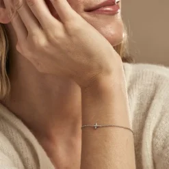 New Histoire d'Or Bracelet Peyton Argent Blanc