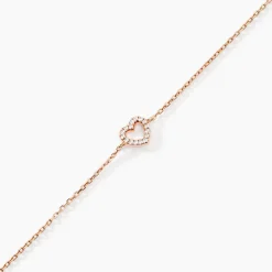 New Histoire d'Or Bracelet Phanie Argent Rose Oxyde De Zirconium