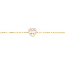 Hot Histoire d'Or Bracelet Plaqué Or Jaune Alais Oxyde De Zirconium plaqué or jaune oxyde rose