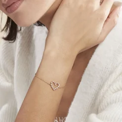 Histoire d'Or Bracelet Plaqué Or Jaune Danaë Oxydes De Zirconium* Bracelets|Bracelets Fantaisie