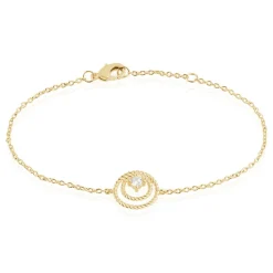 Discount Histoire d'Or Bracelet Plaqué Or Jaune Danys Oxyde De Zirconium