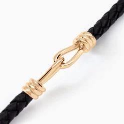 Histoire d'Or Bracelet Plaqué Or Rodolf Cuir* Bracelets|Bracelets Cordon