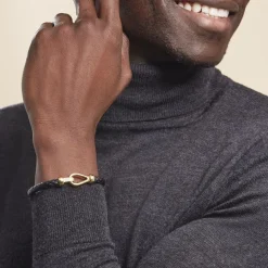 Histoire d'Or Bracelet Plaqué Or Steve Cuir* Bracelets|Bracelets Cordon