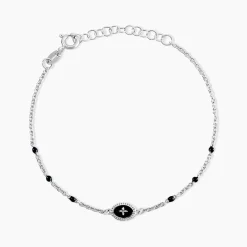 Clearance Histoire d'Or Bracelet Polka argent blanc