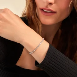 Outlet Histoire d'Or Bracelet Rio Tennis De Zirconium argent blanc oxyde