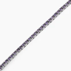 Best Histoire d'Or Bracelet Rio Tennis Argent Blanc Oxyde De Zirconium argent blanc oxyde violet
