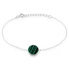 Clearance Histoire d'Or Bracelet Saül Argent Blanc Malachite