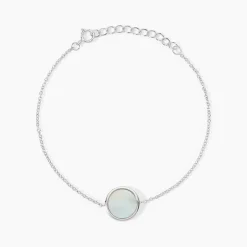 Discount Histoire d'Or Bracelet Saül Argent Blanc Nacre