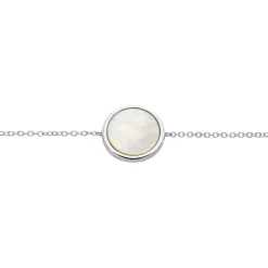 Discount Histoire d'Or Bracelet Saül Argent Blanc Nacre