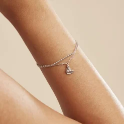 Clearance Histoire d'Or Bracelet Salli Argent Blanc Oxyde De Zirconium