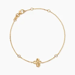 Discount Histoire d'Or Bracelet Selva Plaqué Or Jaune Oxyde De Zirconium