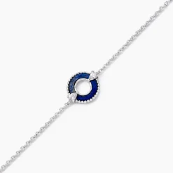 Histoire d'Or Bracelet Serafine Argent Blanc Lapis Lazuli Oxyde* Bracelets|Bracelets Fantaisie