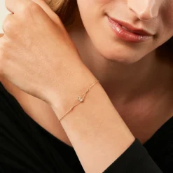 Hot Histoire d'Or Bracelet Sparkle Or Jaune Oxyde De Zirconium