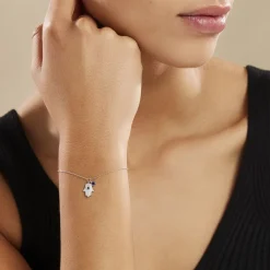 Outlet Histoire d'Or Bracelet Symbolique Argent Blanc Oxyde De Zirconium