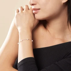 New Histoire d'Or Bracelet Tanis Argent Perle De Culture