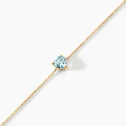 Histoire d'Or Bracelet Tender Love Or Jaune Topaze or jaune topaze bleu sky