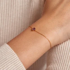 Histoire d'Or Bracelet Tender Love Or Jaune Améthyste* Bracelets
