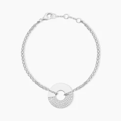 Online Histoire d'Or Bracelet Thémis Argent Blanc Oxyde De Zirconium