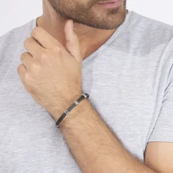 Discount Histoire d'Or Bracelet Thomas Acier Blanc