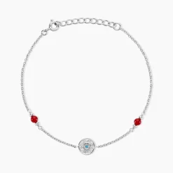 Histoire d'Or Bracelet Umah Argent Blanc Corail Oxyde De Zirconium* Bracelets|Bracelets Fantaisie