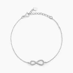 Hot Histoire d'Or Bracelet Veda Argent Blanc Oxyde De Zirconium