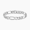 Histoire d'Or Bracelet Vivian Maille Alternee 1/3 Argent Blanc* Bracelets|Bracelets Maille