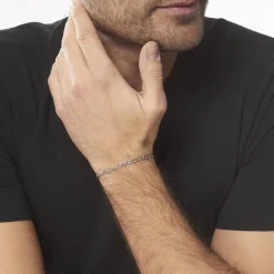 Histoire d'Or Bracelet Vivian Maille Alternee 1/3 Argent Blanc* Bracelets|Bracelets Fantaisie