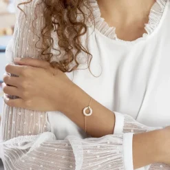 New Histoire d'Or Bracelet Vivienna Plaque Or Jaune Oxyde De Zirconium